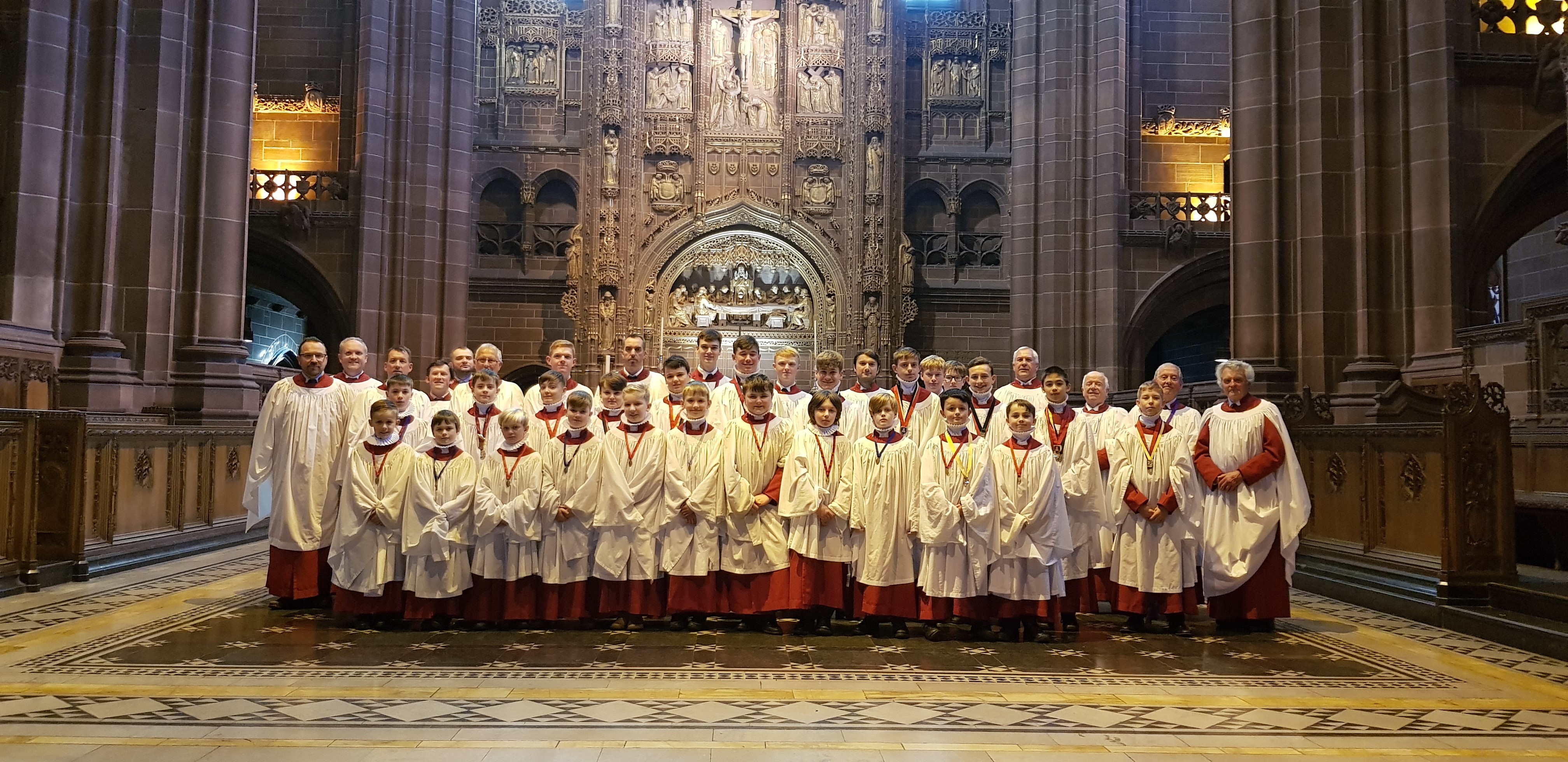 The choir at Liverpool Cathedral in October 2019